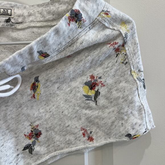 Abercrombie & Fitch Women’s Vintage Y2K Sweater Short Shorts XS Birds Flowers - Picture 5 of 7